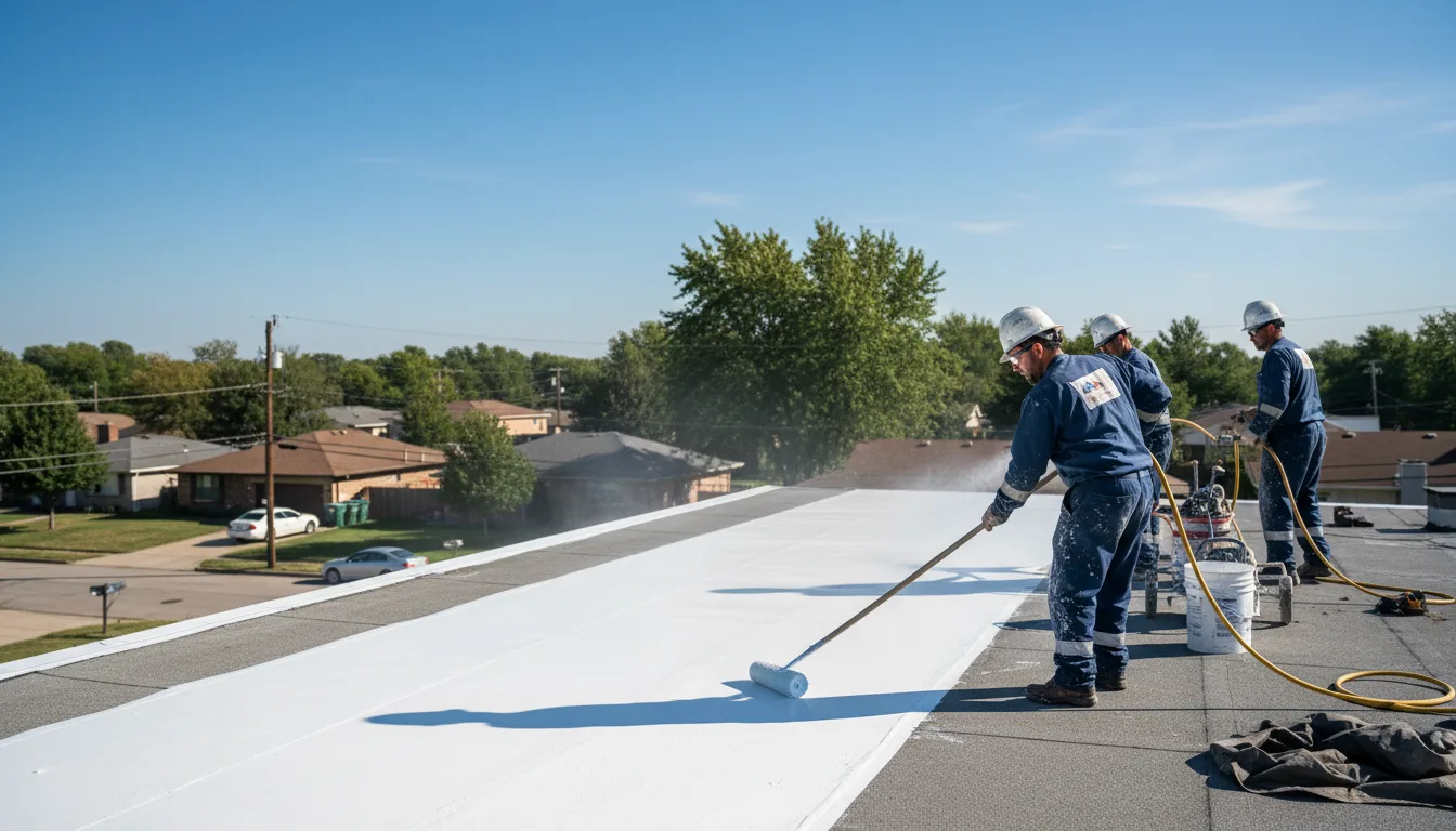 Commercial roof coating in Lyon Station, PA near me